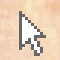 Clip [ Pointer on an abstract, clay-coloured backdrop ]